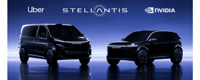 STELLANTIS 集團攜手 NVIDIA、Uber 與鴻海 打造 Level 4 自動駕駛車輛 加速全球 Robotaxi 自動駕駛計程車佈局