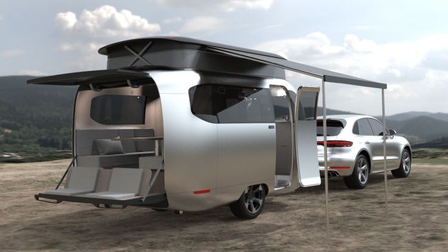 拒絕龐大與古板！塞進車庫不成問題且超帥的Airstream保時捷合作露營拖車