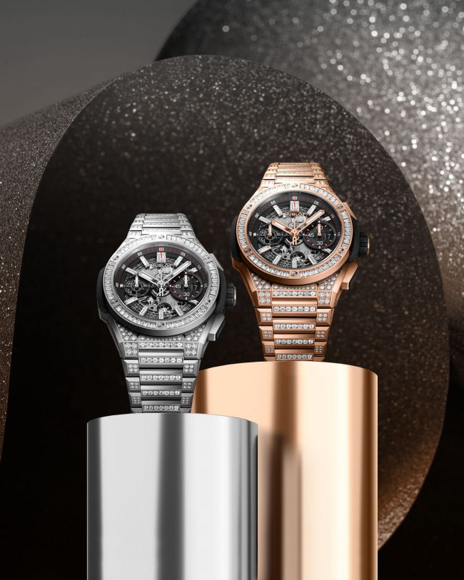 BIG BANG INTEGRATED方鑽鍊帶計時碼錶 卓越鑲嵌工藝搭載自製高性能機芯 引領奢華運動錶風潮
